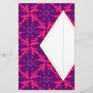 Poodle Pattern Illustration customisable Stationery