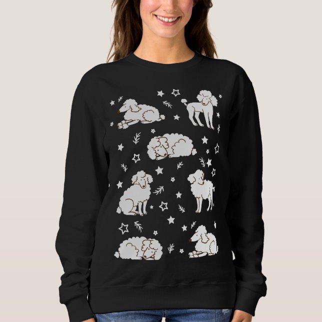 Poodle Pattern Sweatshirt (Front)