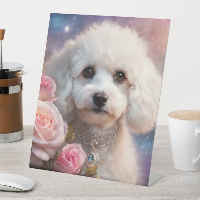 Poodle Pedestal Sign (In SItu)