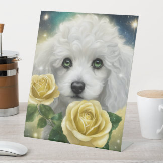 Poodle Pedestal Sign