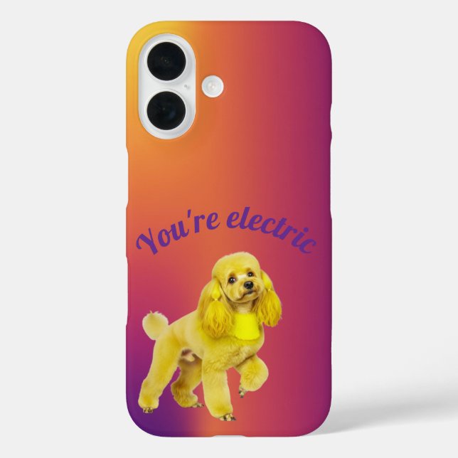 Poodle phone case (Back)