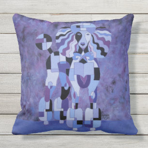 Poodle Pillow - Purple