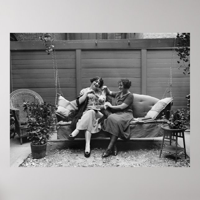 Poodle Playtime, 1920s Poster (Front)