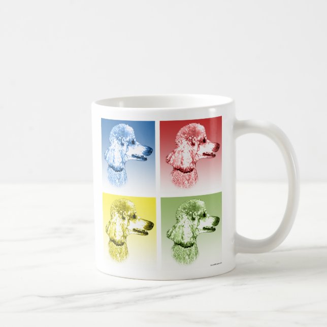 Poodle Pop Art Coffee Mug (Right)