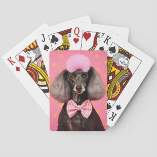 Poodle Pop Art – Elegant & Retro  Playing Cards