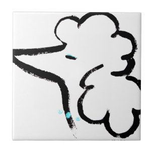 Poodle Portrait Ceramic Tile