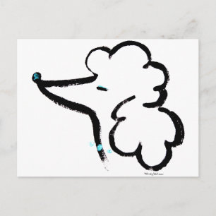 Poodle Portrait Postcard