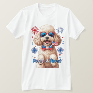 Poodle & Proud – 4th of July Dog T-Shirt