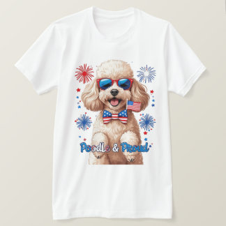 Poodle & Proud – 4th of July Dog T-Shirt
