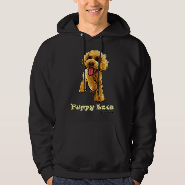 Poodle Puppy Love Hoodie (Front)