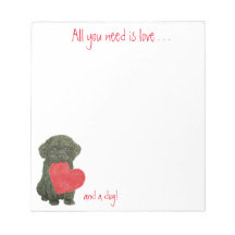 Poodle Puppy Notepad