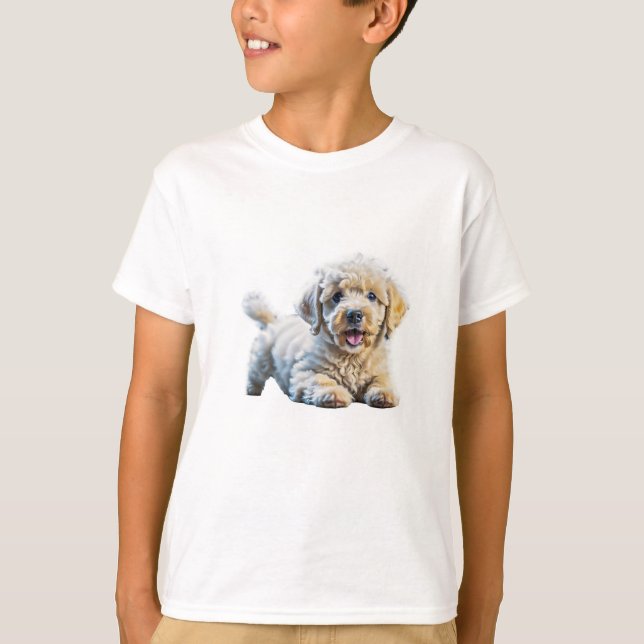 Poodle Puppy T-Shirt (Front)
