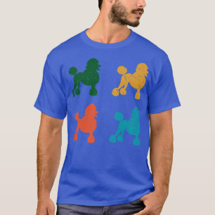 Poodle Retro Dog Owner Dog Walking Dog Owner Puppy T-Shirt