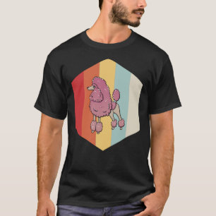 Poodle Retro Hexagon T-Shirt