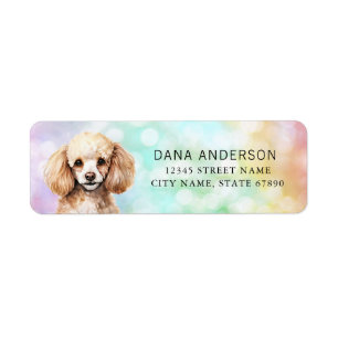 Poodle Return Address Labels