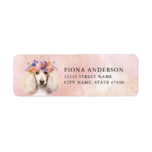 Poodle Return Address Labels