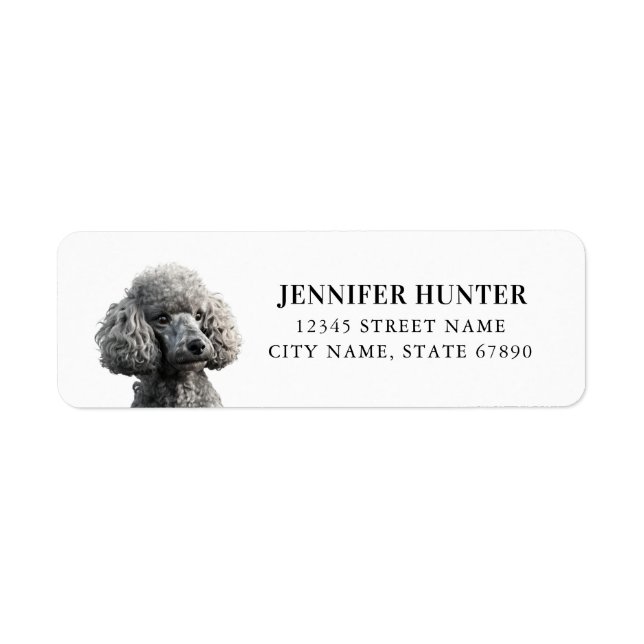 Poodle Return Address Labels (Front)