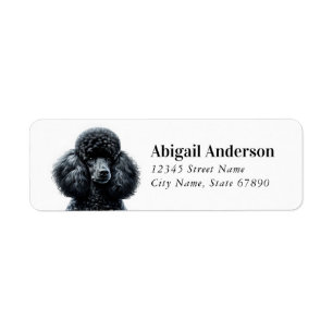 Poodle Return Address Labels