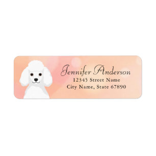 Poodle Return Address Labels