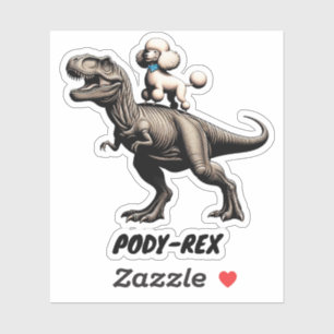 Poodle Riding A Dinosaur Animal Lover Gift