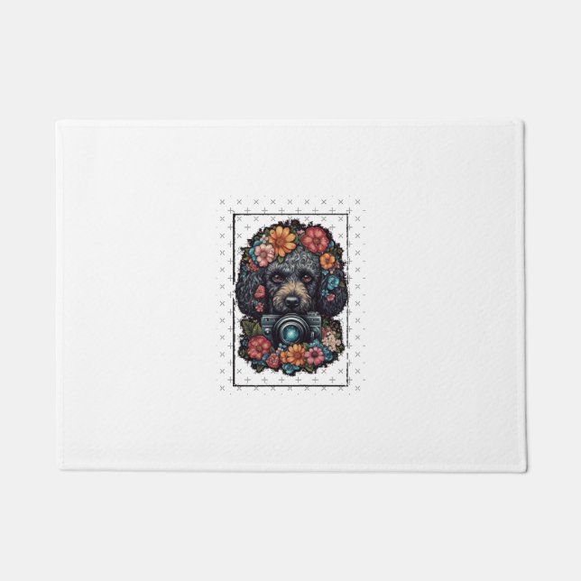 Poodle�s Perspective Chiffon Top Doormat (Front)