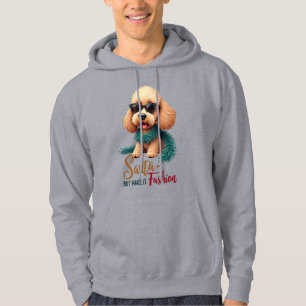 Poodle Santa But Make It Fashion Hoodie