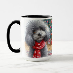 Poodle Santa I Can Explain Christmas Coffee Mug