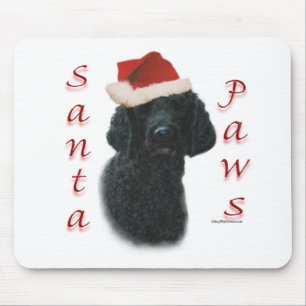 Poodle Santa Paws Mouse Pad