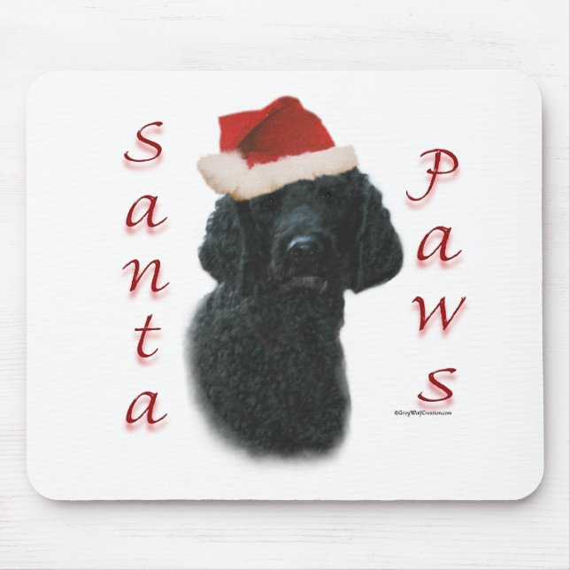 Poodle Santa Paws Mouse Pad (Front)