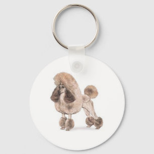Poodle -- Show Coat Key Ring