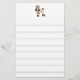 Poodle -- Show Coat: Lined paper