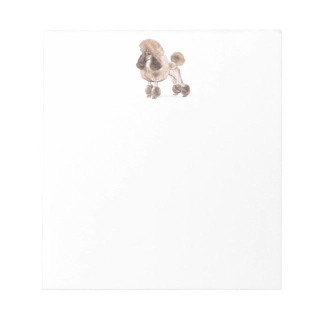 Poodle -- Show Coat Notepad (Front)