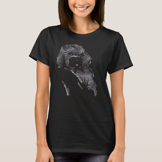 Poodle Sketch T-Shirt (Front)