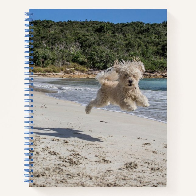 Poodle Spiral Notebook (Front)