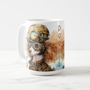 Poodle Steampunk Dog Coffee Mug