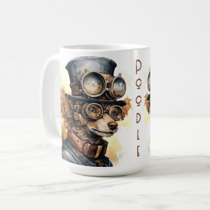 Poodle Steampunk Dog Coffee Mug