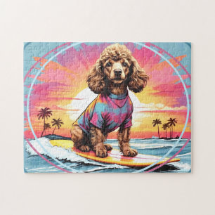 Poodle Surfing Jigsaw Puzzle