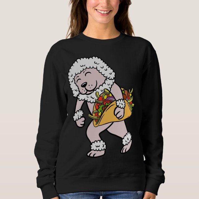 Poodle Taco Lover Sweatshirt (Front)