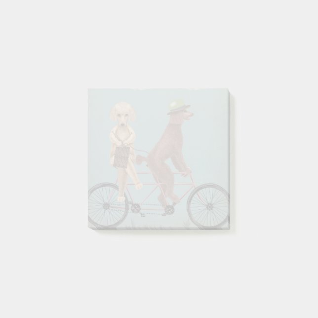 Poodle Tandem Post-it Notes (Front)