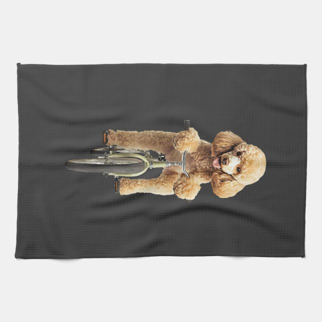 Poodle  tea towel (Horizontal)