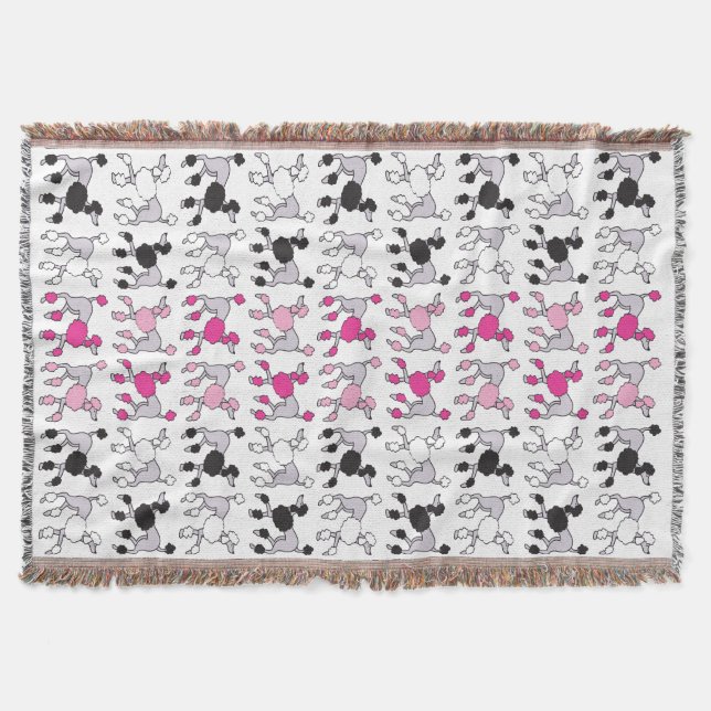 Poodle Throw Blanket (Front)