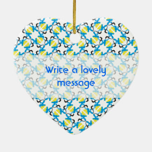 Poodle Time Ceramic Tree Decoration