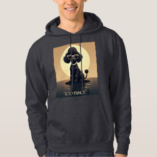 Poodle Too Fancy Fashion Dog Hoodie
