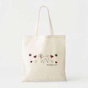 poodle tote bag