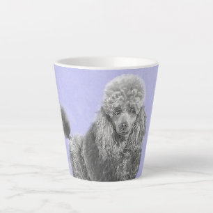 Poodle (Toy, Miniature) Painting Original Dog Art Latte Mug