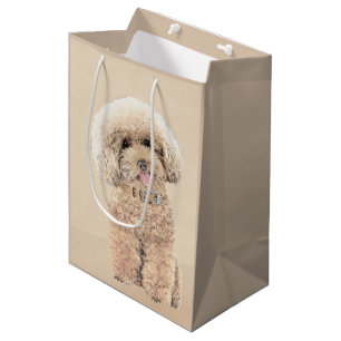 Poodle (Toy, Miniature) Painting Original Dog Art Medium Gift Bag