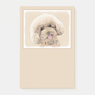 Poodle (Toy, Miniature) Painting Original Dog Art Post-it Notes
