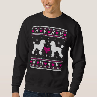 Poodle Ugly Christmas Hoodie Sweater Gift Idea Fo