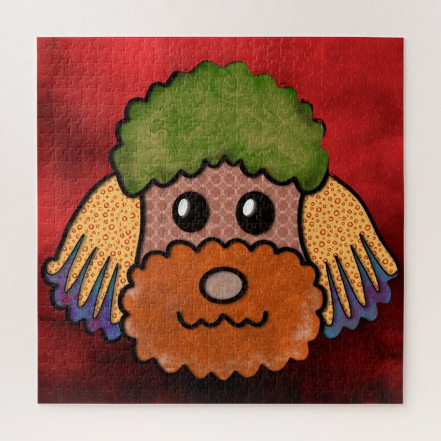 Poodle ugly dog face Jigsaw Puzzle (Vertical)