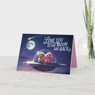 Poodle Valentine Card
